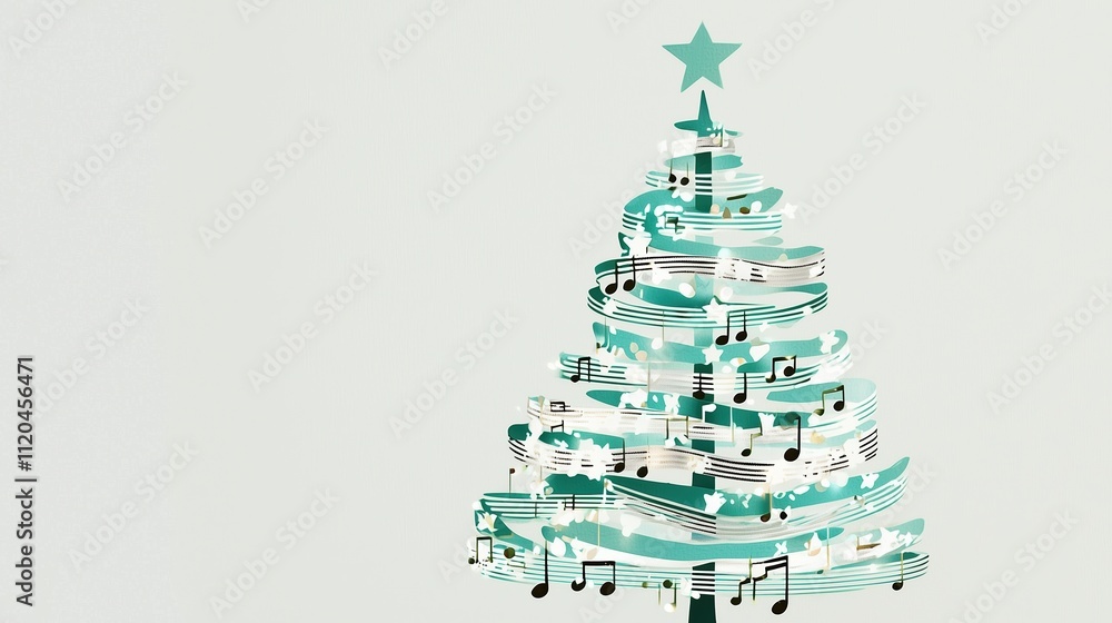 Christmas tree made of books on a green background, Christmas concept representing the holiday season and reading day. space for copy Christmas tree made of books on a green background, Christmas concept representing the holiday season and reading day. space for copy