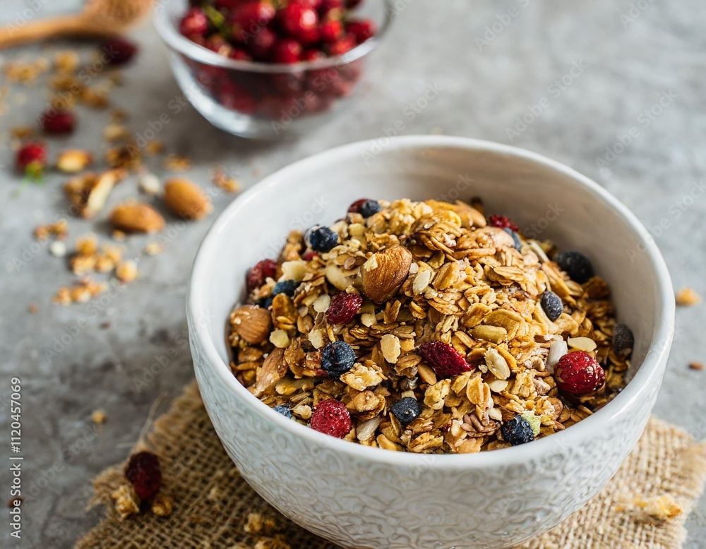 Homemade Granola Recipes Styled in Natural and Minimalist Food Photography Presentations Homemade Granola Recipes Styled in Natural and Minimalist Food Photography Presentations