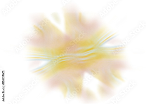 An abstract transparent iridescent color blur design element.
