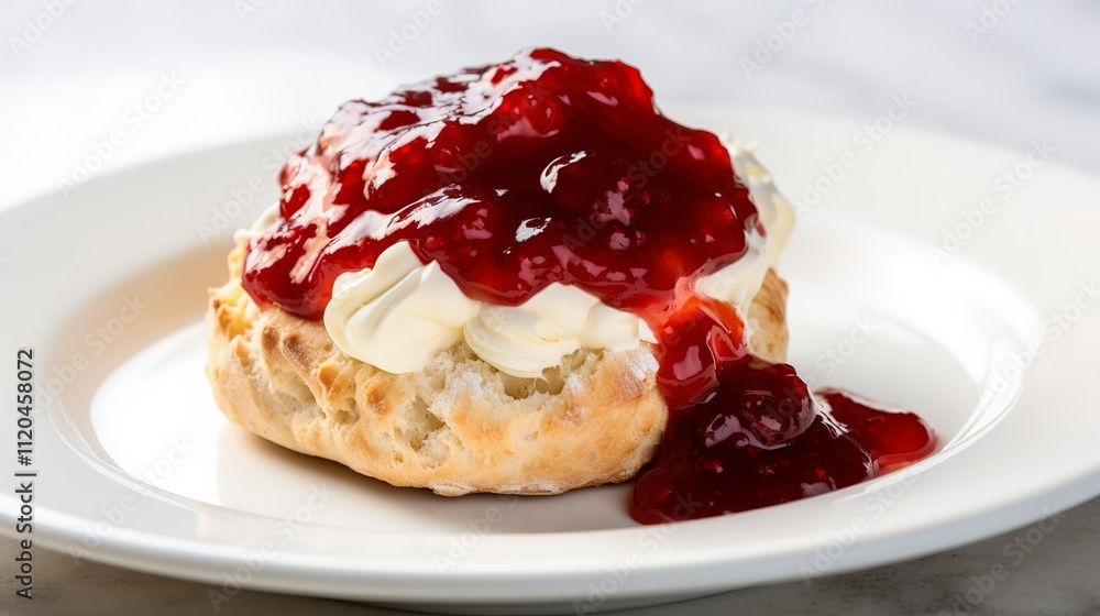 A photo of a traditional English scone A photo of a traditional English scone