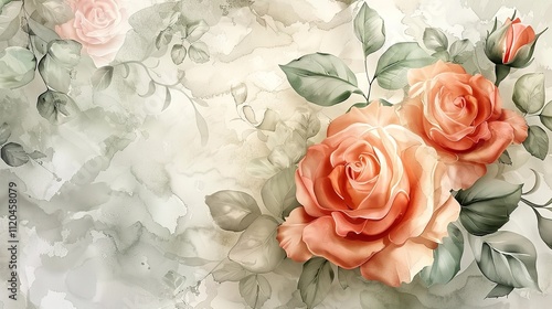 Rose Flower Background for Celebrations