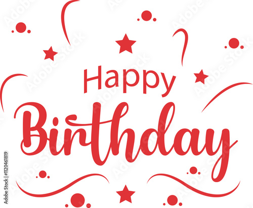 Happy birthday illustration card