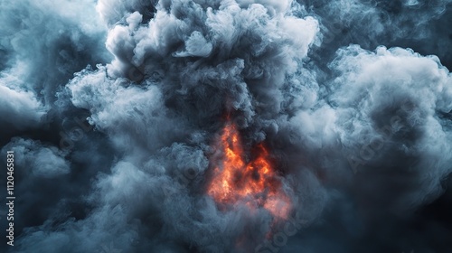 Wallpaper Mural Dynamic Smoke and Explosion Effect Mockup for Creative Projects Torontodigital.ca