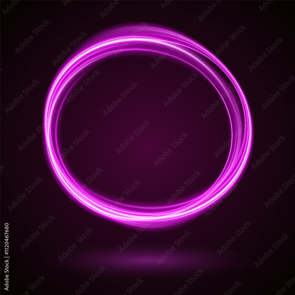 Light Pink Luminous Circle. Elegant Frame for Stylish Visuals. Futuristic graphic element for social media stories. Ellipse shimmery color. Swirl effect curve. Neon circle frame. Illuminate frame Light Pink Luminous Circle. Elegant Frame for Stylish Visuals. Futuristic graphic element for social media stories. Ellipse shimmery color. Swirl effect curve. Neon circle frame. Illuminate frame
