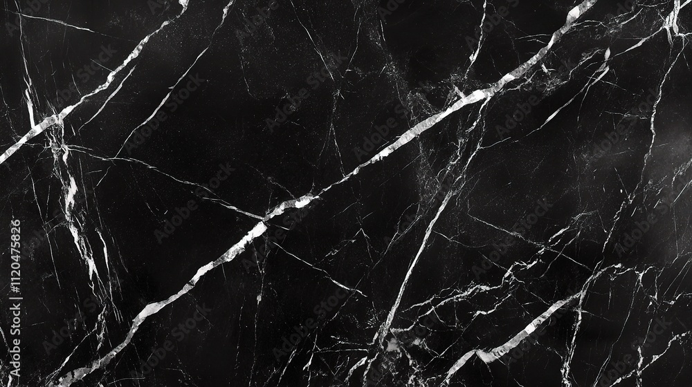 Luxurious Black Marble Texture with Elegant White Veins for Backgrounds Luxurious Black Marble Texture with Elegant White Veins for Backgrounds