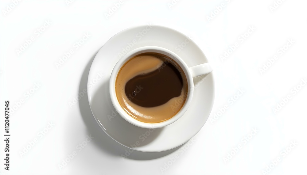 cup of coffee on white background cup of coffee on white background