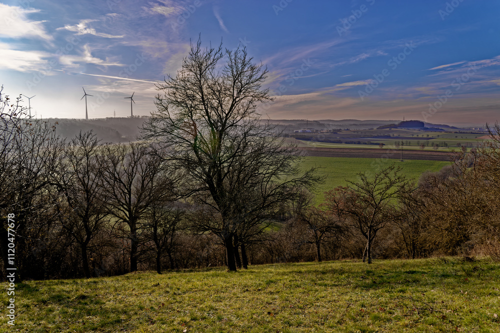 Fototapeta premium cold winter sunny morning in Bovaria