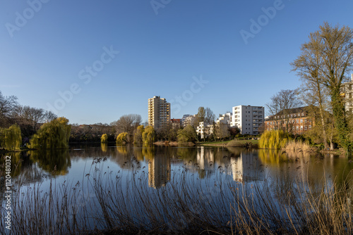 Lietzenseepark im Frühjahr, Berlin Charlottenburg photo