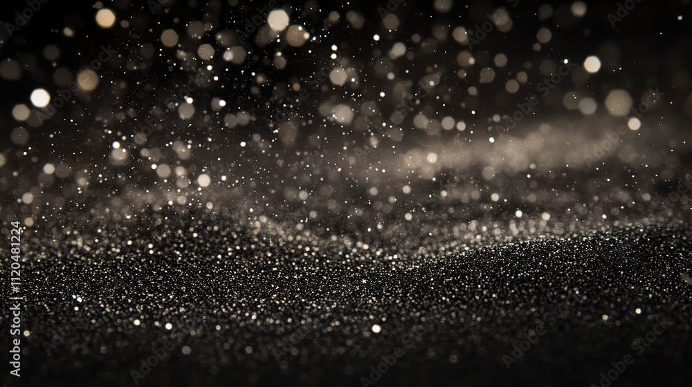 Obraz premium Black Dust and Scratches Texture Background for Creative Projects