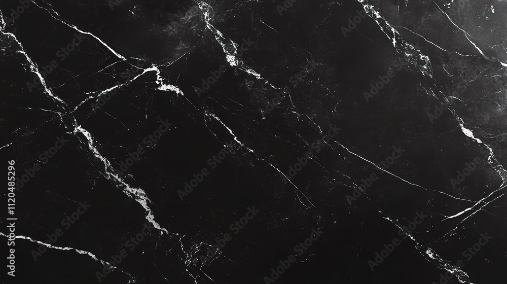 Fototapeta premium Elegant Black Marble Texture with Abstract Design for Background Use