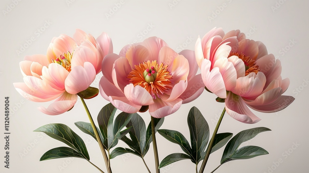Watercolor wildflower garden wallpaper on a white background Watercolor wildflower garden wallpaper on a white background