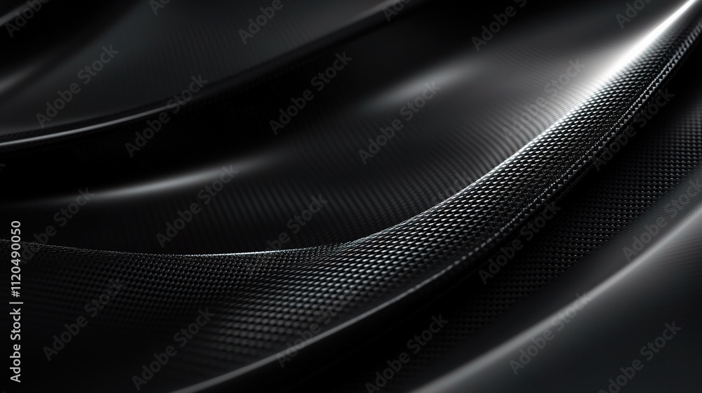 Sleek Abstract Dark Carbon Fiber Texture with Smooth Curves Sleek Abstract Dark Carbon Fiber Texture with Smooth Curves