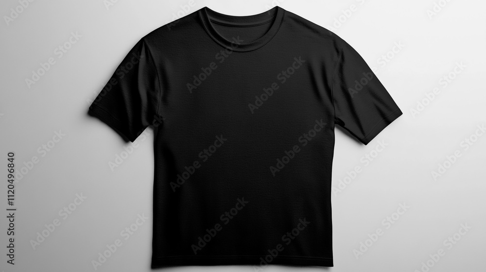 Black T Shirt Mockup Apparel Clothing Fashion Design Style Template Textile Garmen Black T Shirt Mockup Apparel Clothing Fashion Design Style Template Textile Garmen
