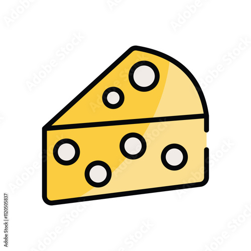 Cheese vector icon