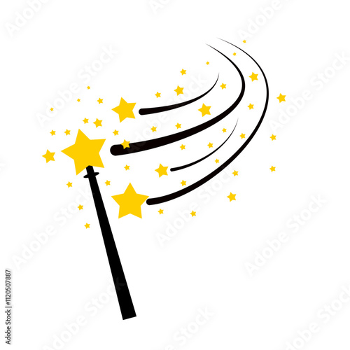 Simple Magic Wand. Vector Illustration