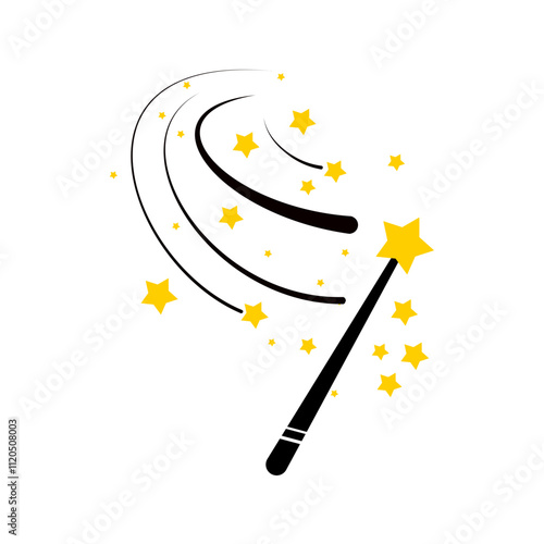 Simple Magic Wand. Vector Illustration