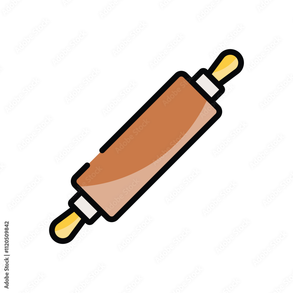 Rolling Pin vector icon Rolling Pin vector icon