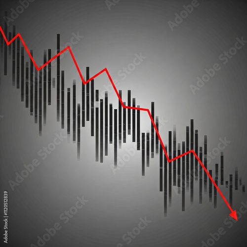 downward trend stock graph