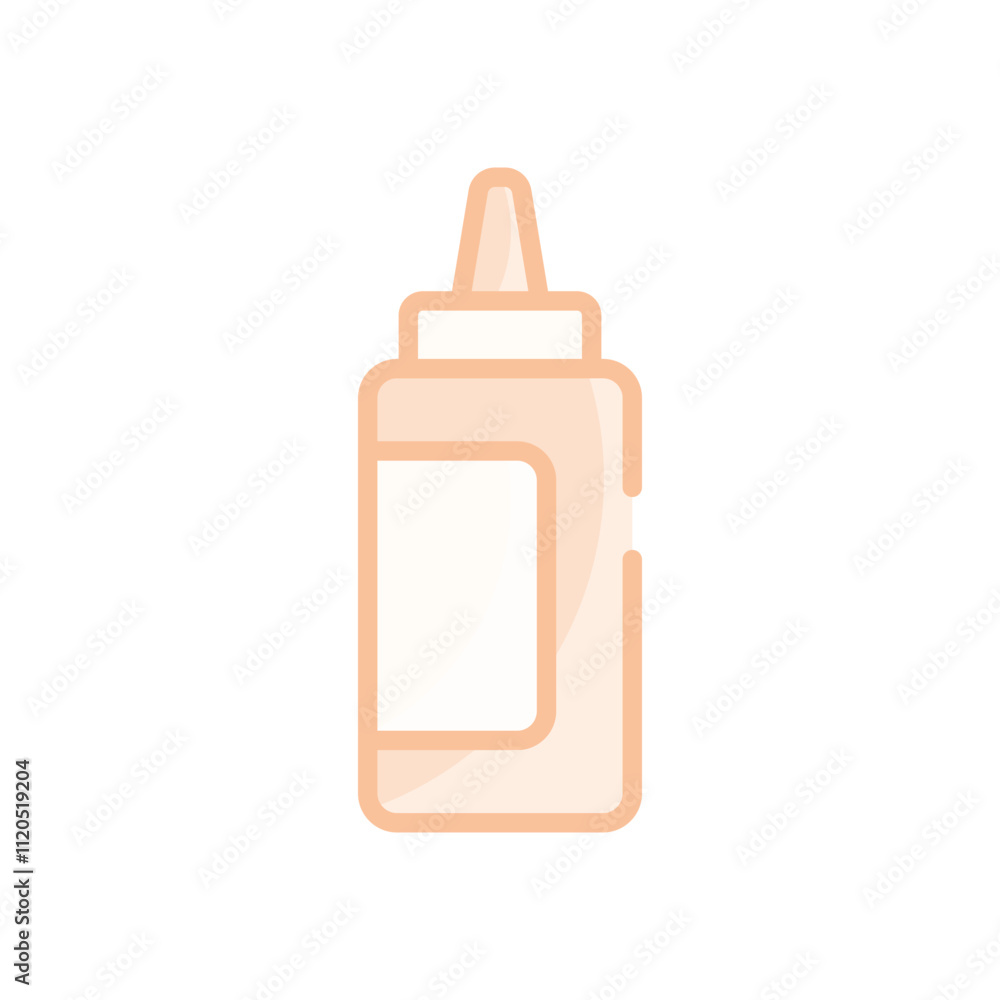 Mustard Bottle vector icon Mustard Bottle vector icon