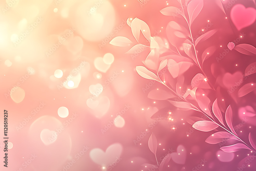 Pink and red gradient Valentine's Day background with minimalistic icons Pink and red gradient Valentine's Day background with minimalistic icons
