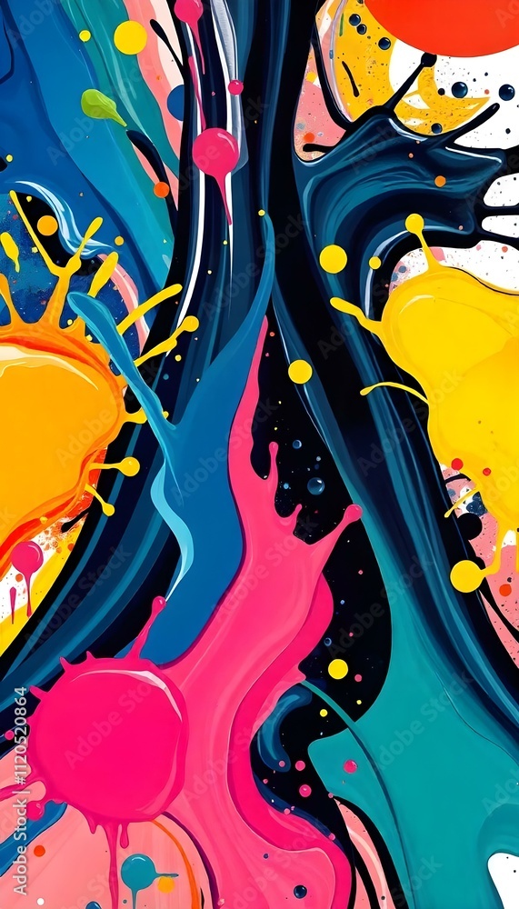 Obraz premium abstract background with splashes of paint