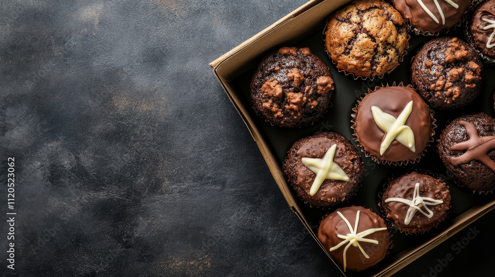 Sweet Delights: Assorted Muffins in a Gift Box Sweet Delights: Assorted Muffins in a Gift Box