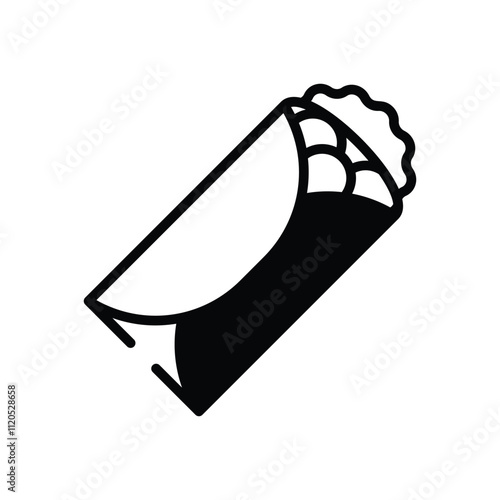 Burrito vector icon