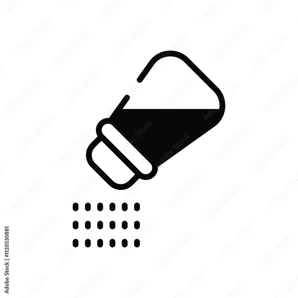 Salt Shaker vector icon Salt Shaker vector icon