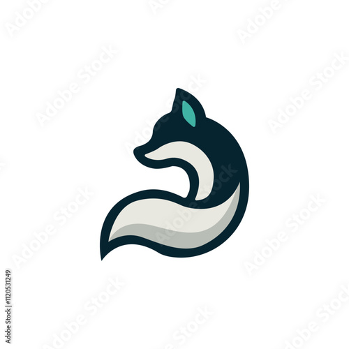 Fox icon. Fox black linear logo. Fox branding icon. Fox vector icon design. Fox isolated on white background. Fox animal vector outline. Vector illustration.