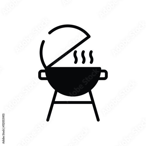 Barbecue Grill vector icon