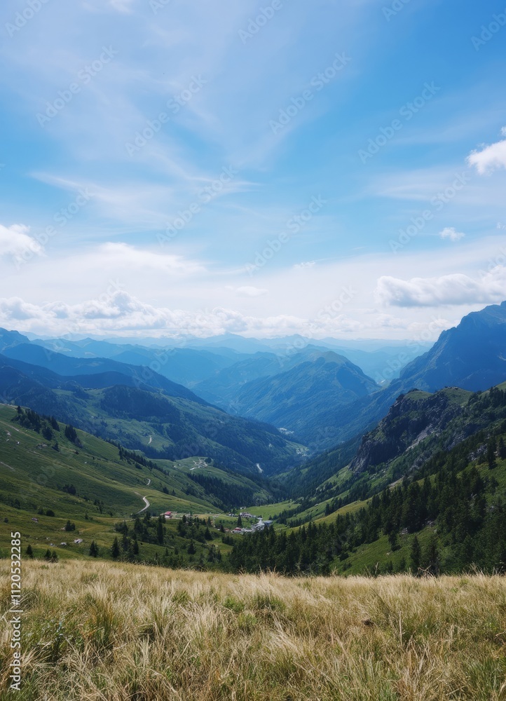 Fototapeta premium Nature landspace screensaver for mobile display,phone.