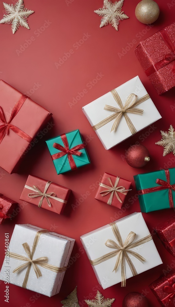 colorful background with presents, christmas gifts, boxes with ribbon, xmas giftboxes colorful background with presents, christmas gifts, boxes with ribbon, xmas giftboxes