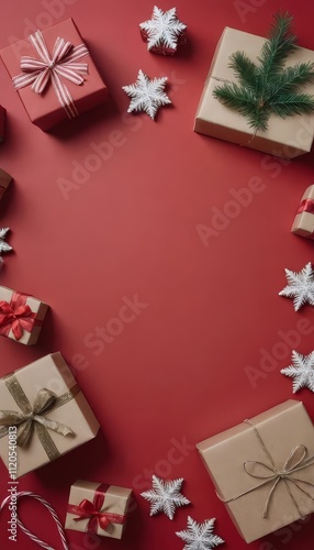 Wallpaper Mural colorful background with presents, christmas gifts, boxes with ribbon, xmas giftboxes Torontodigital.ca