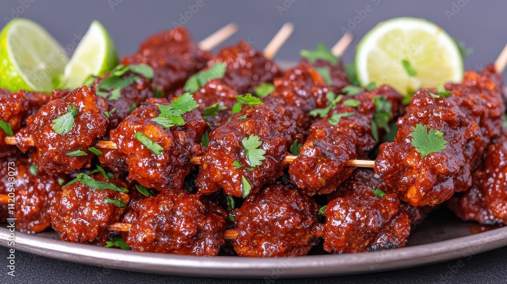 Spicy Chili Lime Meatball Skewers Appetizer Spicy Chili Lime Meatball Skewers Appetizer