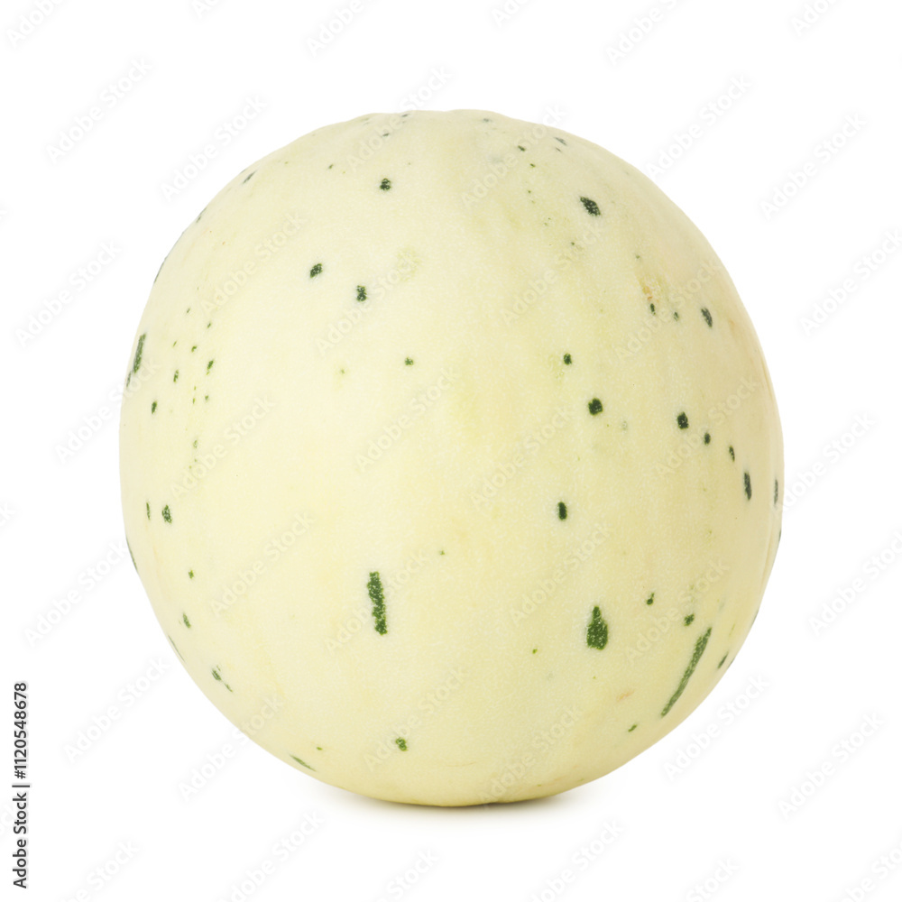One fresh ripe melon isolated on white One fresh ripe melon isolated on white