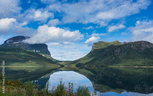 U-shaped mountain range in Northern Norway