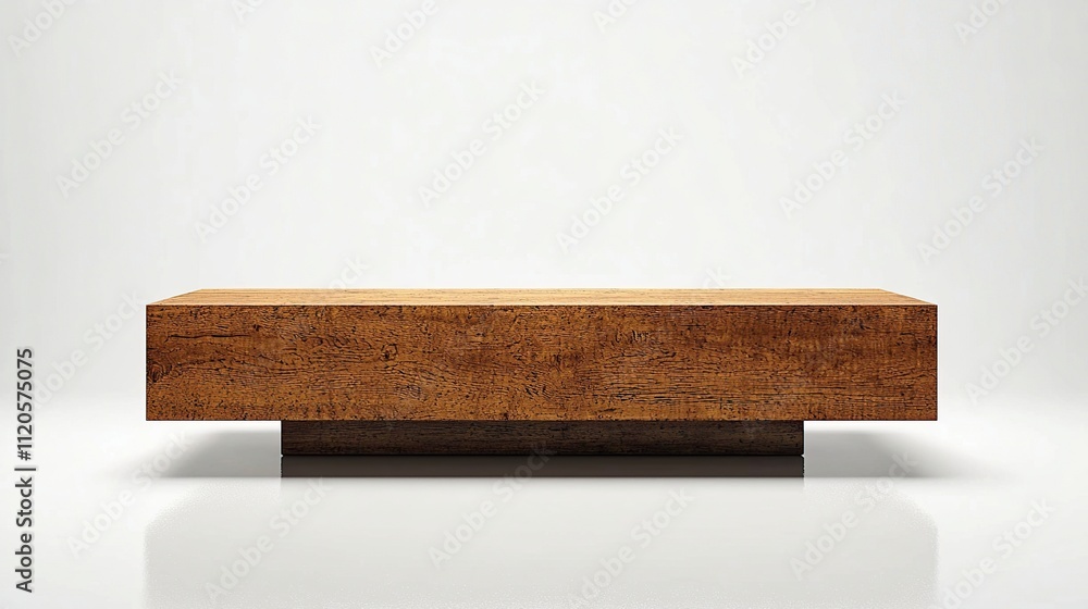 A minimalist wooden coffee table with a sleek design and a smooth surface. A minimalist wooden coffee table with a sleek design and a smooth surface.