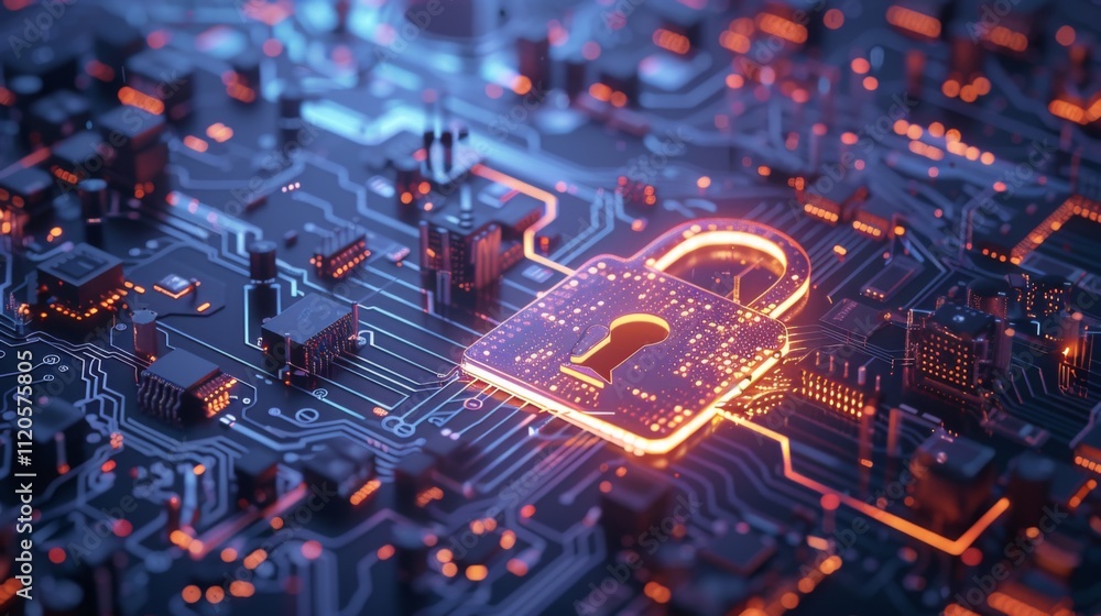Abstract illustration of cloud security services, stylized cloud icon integrated with a secure padlock symbol, representing data protection and cybersecurity in cloud computing environments Abstract illustration of cloud security services, stylized cloud icon integrated with a secure padlock symbol, representing data protection and cybersecurity in cloud computing environments