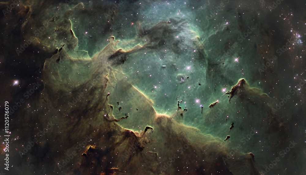 Fototapeta premium Emerald Nebula