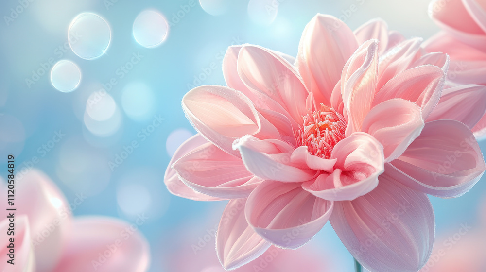 Soft Pink Flower with Dreamy Background Soft Pink Flower with Dreamy Background