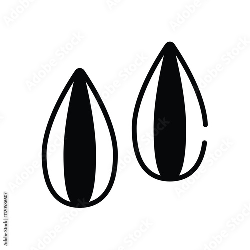 Sunflower Seed vector icon