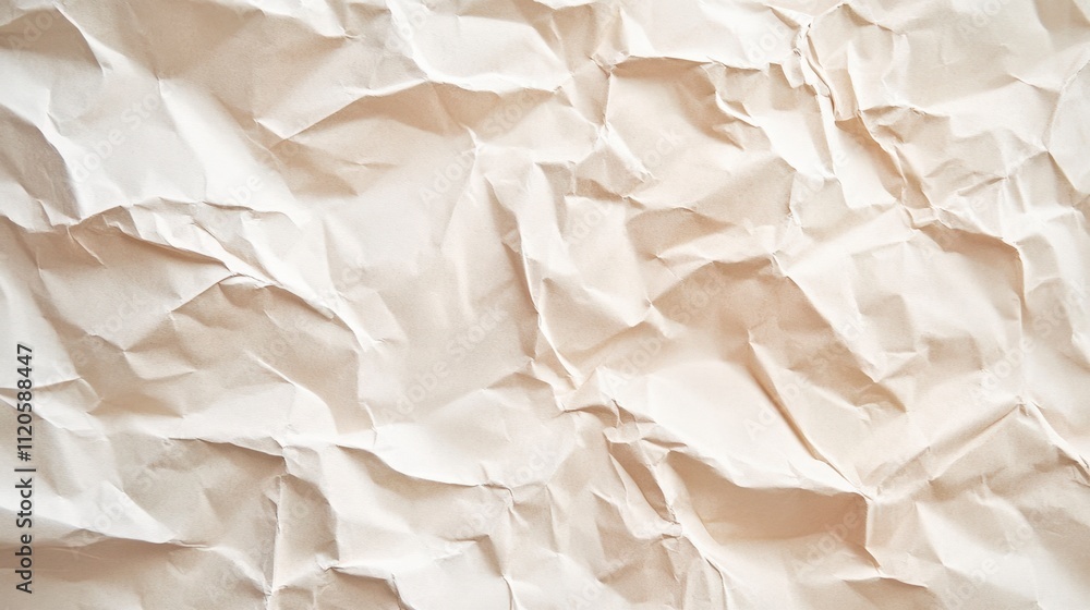 Obraz premium Soft Pastel Crumpled Paper Texture Background