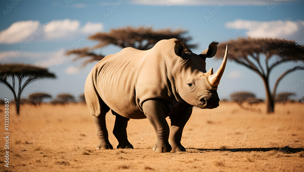 Obraz premium rhino in the wild