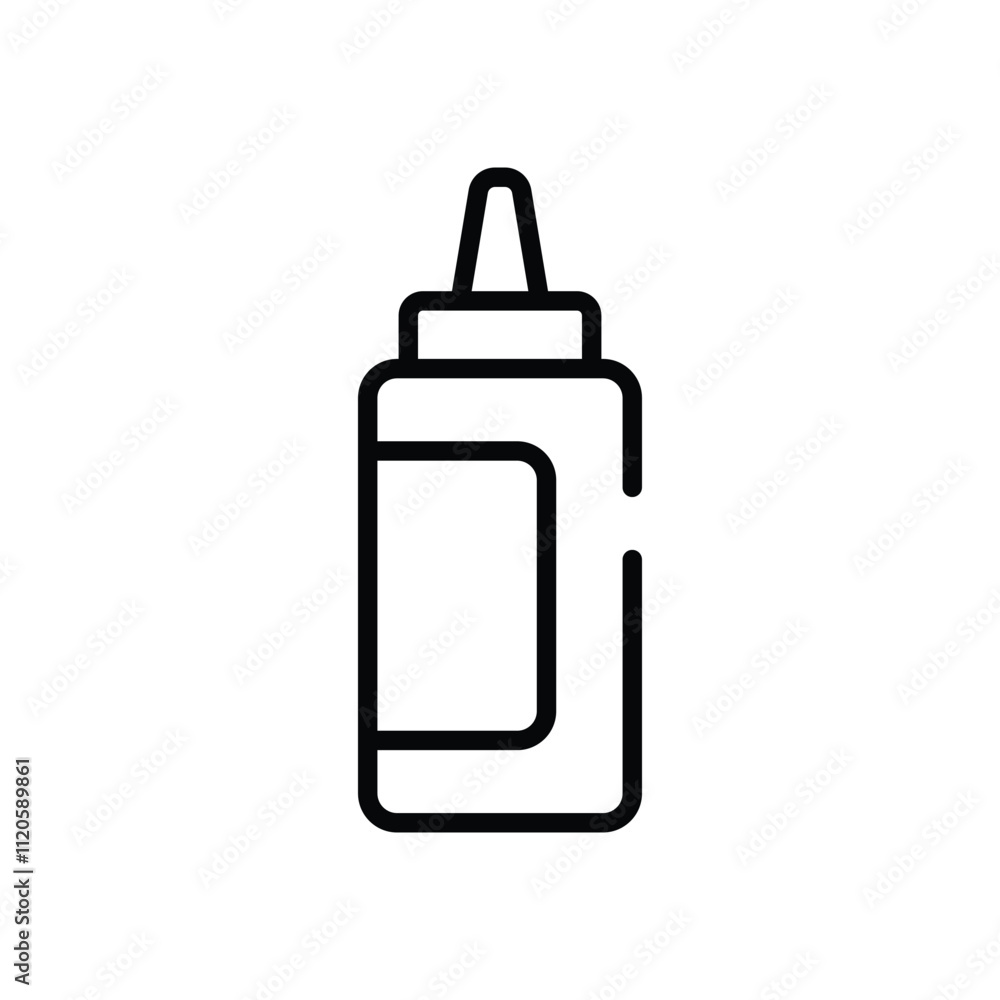 Mustard Bottle vector icon Mustard Bottle vector icon