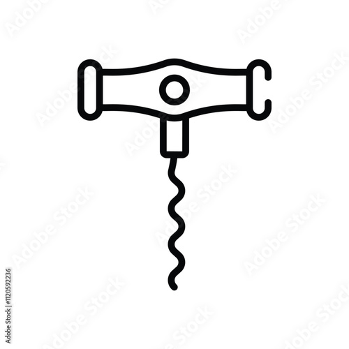 Corkscrew vector icon