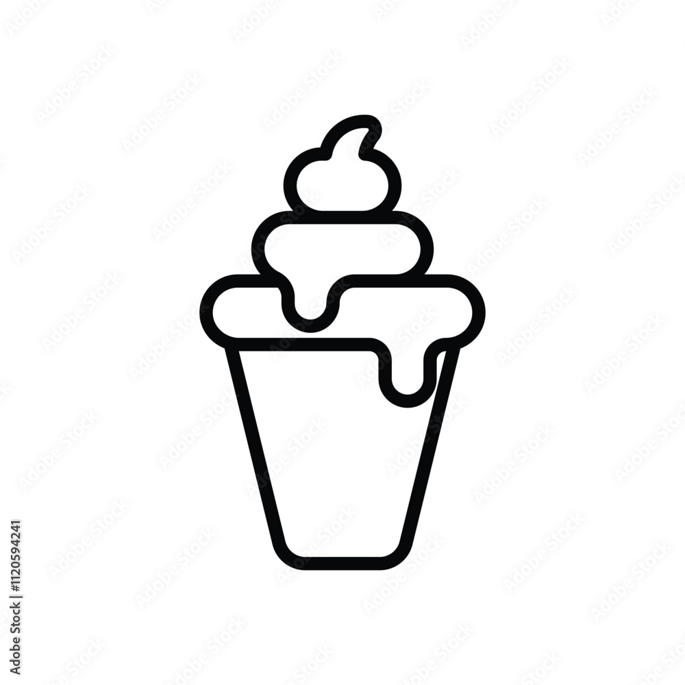 Ice Cream vector icon Ice Cream vector icon