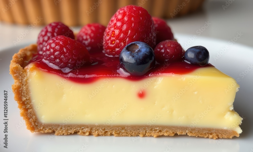 Delicious fruit tart with berries Delicious fruit tart with berries
