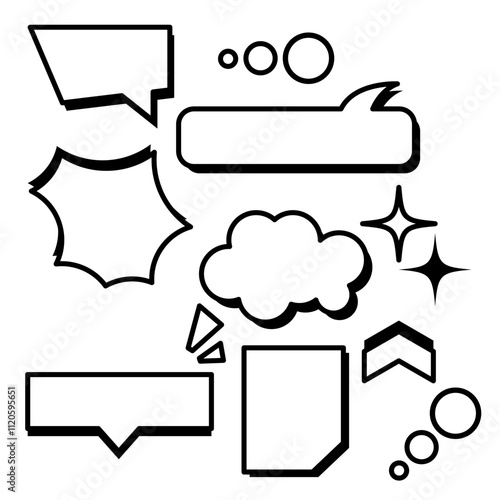 set element shape black lines keyword retro