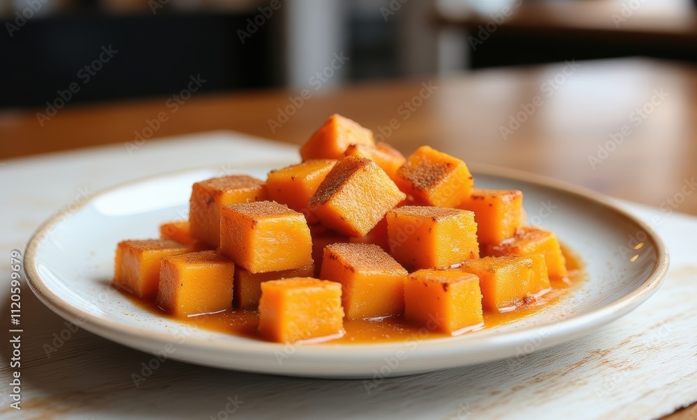 Delicious cubed butternut squash dish Delicious cubed butternut squash dish