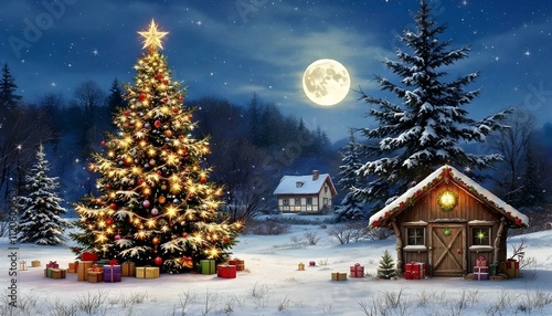 Wallpaper Mural Christmas Background and  Wallpapers Torontodigital.ca